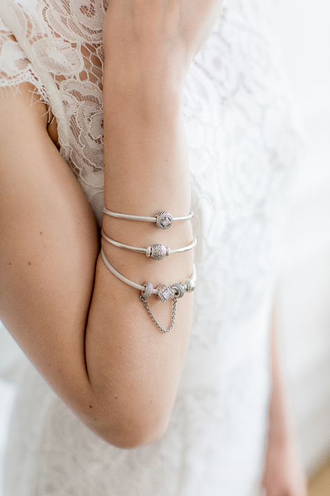 Pandora Safety Chain, Pandora Bangle, Jewelry Bride, Pandora Jewelry Charms, Bridesmaid Thank You, Pandora Jewelry Bracelets, Rock My Wedding, Open Bangle, Safety Chain