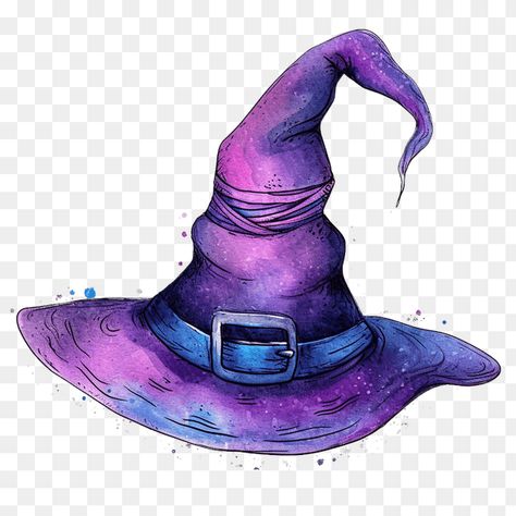 Wizard hat clipart Witches Hat Illustration, Wizard Hat Illustration, Star Witch Hat, Wizard Hat Tattoo, Merlin Tattoo, Blue Witch Hat, Witch Hat Art, Witch Hat Illustration, Witch Hat Clipart