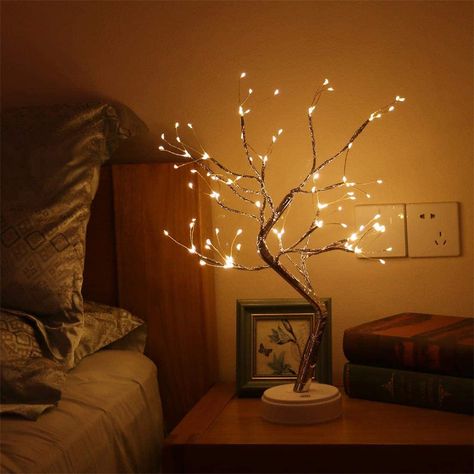 Fairy Lights In Trees, Led Tree, Tree Spirit, Tree Lamp, Fairy Tree, Room Stuff, Fairy Light, Tree Lighting, School Art