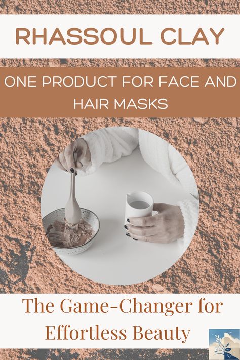 Hair Masks, Rhassoul Clay Mask, Diy Clay Mask, Clay Hair Mask, Mask For Hair, Hair And Skin Care, Clay Face Mask, Clay Mask, Clay Masks