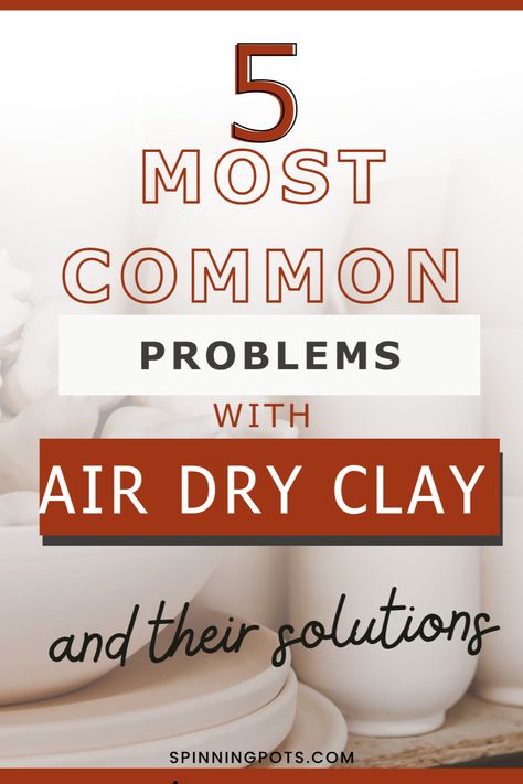 Unleash the artist within you with Air Dry Clay Troubleshooting and Solutions - Spinning Pots! This pin offers a comprehensive guide to help beginners and experienced artists alike master the art of air dry clay. With expert troubleshooting tips and easy solutions, it's never been simpler to create stunning pottery projects. Pin now and let your creativity take flight! How To Seal Air Dry Clay Projects, Painting Air Dry Clay Tutorials, Stone Air Dry Clay Ideas, How To Keep Air Dry Clay From Cracking, Air Dry Clay Tips And Tricks, Air Dry Clay Crafts To Sell, Air Dry Clay Step By Step, Air Dry Clay Tray Diy, Homemade Clay Recipe Air Dry