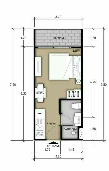 Mini Apartment Layout, Small Apartment Layout Floor Plans, Apartment Studio Layout, Studio Apartment Layout Floor Plans, Studio Apartment Floor Plan, Tiny Studio Apartments Layout, Case A Un Piano, Studio Apartment Plan, Hotel Room Plan