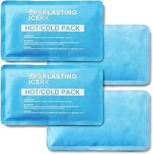 Reusable Hot and Cold Gel Soft Ice Packs - 4 Pack Large Gel Ice Pack - Hot and Cold Therapy Solution for Injuries, Cold Packs for Pain Relief - Ice Packs for Injuries Reusable - 10 x 5 Stocking Fillers For Adults, Stocking Stuffers For Adults, Hot And Cold Therapy, Gel Ice Packs, Hot Cold Packs, Hot Pack, Ice Packs, Hot Compress, Ice Bag