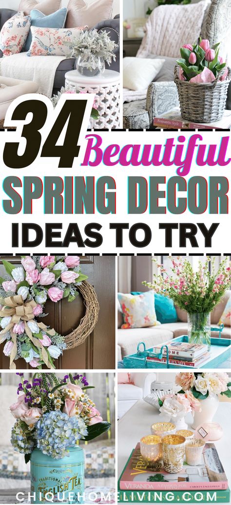 April Decorating Ideas, Spring Apartment Decor, Spring Apartment, Spring Room Decor, Diy Spring Decor, Mailbox Flowers, Spring Organization, Spring Decor Ideas, Cozy Bedroom Design