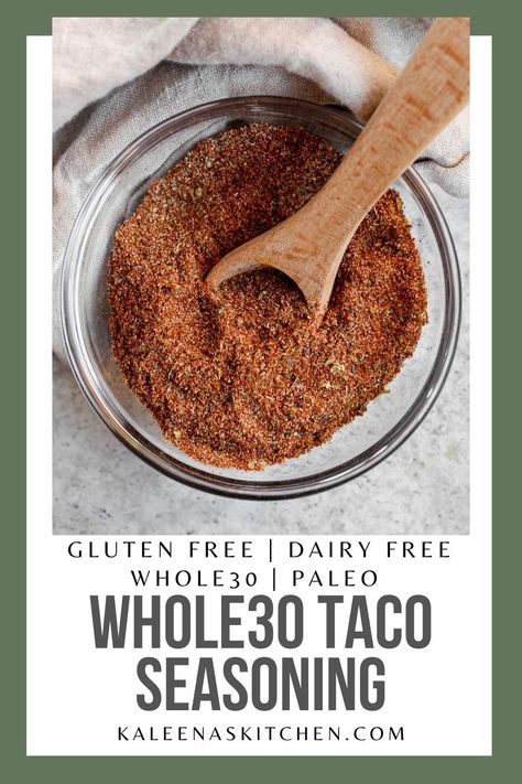 Whole 30 Taco Seasoning, Whole 30 Taco, Mexican Chicken Seasoning, Whole30 Taco Seasoning, Paleo Taco Seasoning, Chicken Tacos Instant Pot, Tacos Crockpot, Taco Seasoning Easy, Crockpot Chicken Tacos Recipes