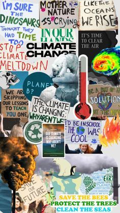 Check out ellovesyou_'s Shuffles climate change mood board Environmental Collage Ideas, Climate Changes Collage Cause And Effect, Globalization Collage, Activism Poster, Design Activism, Environmental Art Projects, Kitty Ideas, File Decoration, Global Perspectives