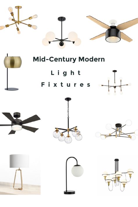 Find your mid-century modern lighting here. #midcenturymodern #lighting #modern #gold #black Mid Century Modern Dining Room Lighting, Kitchen Hacks Ideas, Mid Century Light Fixtures, Mid Century Modern Light Fixtures, Mid Century Interior Design, Modern Dining Room Lighting, Modern Living Room Lighting, Mid Century Modern Chandelier, Mid Century Modern Dining Room