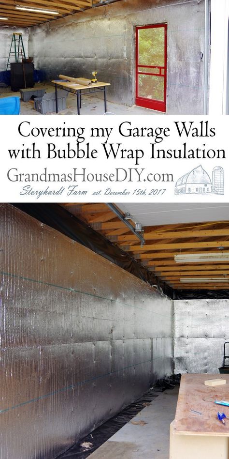 Interior Garage Walls Covering, Garage Wall Insulation Diy, Garage Door Covering Ideas, Diy Garage Wall Covering, Insulate Garage Ceiling, Insulate Garage Walls, Garage Walls Covering Ideas Cheap, How To Insulate A Garage, Garage Insulation Ideas