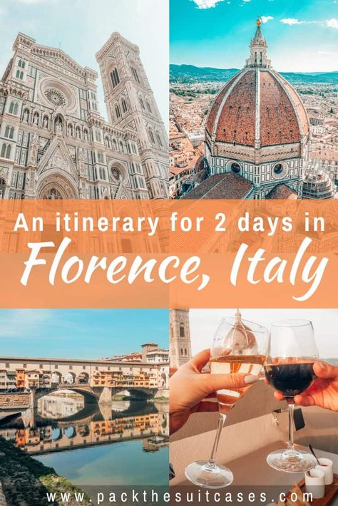 2 days in Florence, Italy: a perfect itinerary | PACK THE SUITCASES 3 Days In Florence, Florence Itinerary, Tuscan Food, Pitti Palace, Food Recommendations, Italy Trip Planning, Florence Italy Travel, Piazza Del Duomo, Florence Travel