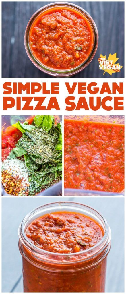 Simple Vegan Pizza Sauce - The Viet Vegan Vegan Pizza Sauce, Homemade Vegan Pizza, Vegan Pizza Recipes, Plant Based Pizza, Sauce Ideas, Vegan Simple, Pizza Vegana, Simple Pizza, Vegan Pizza Recipe