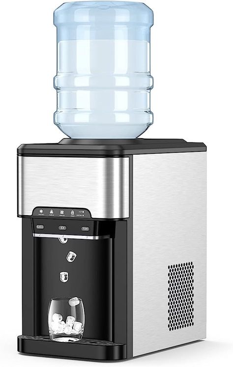 Countertop Water Dispenser, 5 Gallon Water Bottle, Hot Water Tank, Gallon Water Bottle, Hot Water Dispensers, Cold Ice, Water Dispensers, Ice Cube Maker, Stainless Steel Cleaning