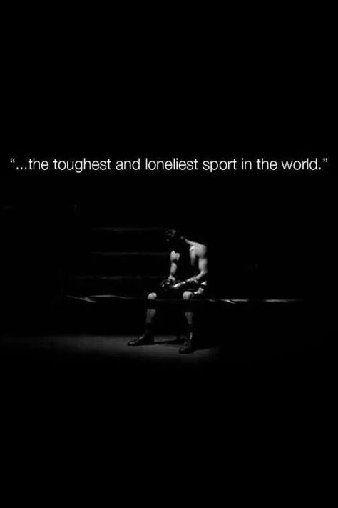 The toughest and loneliest sport in the world Boxing Wallpaper Iphone, Boxing Wallpaper, Mma Motivation, Martial Arts Quotes, Boxe Thai, Trening Sztuk Walki, Boxing Posters, Boxing Quotes, Boxing Girl