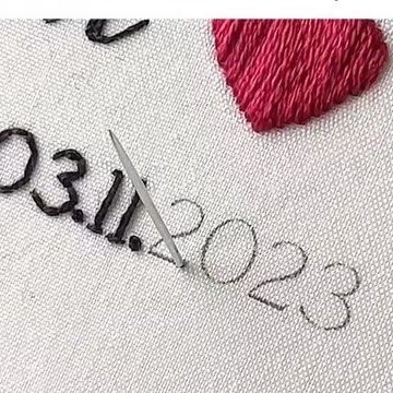 Embroidered Numbers Pattern, Embroidery Watercolor, Sewing Letters, Small Letter, Big Letters, Small Letters, Embroidery Floss, Quilt Ideas, Letters And Numbers