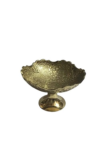 Buy ZTC Hand Crafted Metal Brass Solid Fruit Bowl with Decorative Carving Work, Perfect for Home Decoration and Gifting, Size :5 Inch (Gold) Online at Low Prices in India - Amazon.in Decorative Bowl, Mixing Bowls, Gold Branding, Fruit Bowl, Household Items, Home Decoration, Decorative Bowls, Hand Crafted, Carving