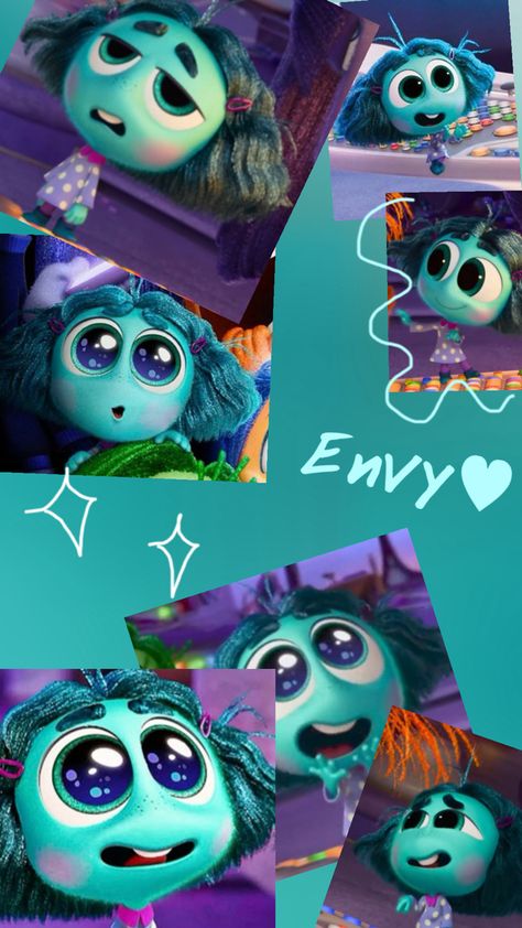 Envy Inside Out Wallpaper, Inside Out 2 Envy, Inside Out Envy, Inside Out 2 Wallpaper, Envy Inside Out, Inside Out Wallpaper, Inside Out Emotions, Cracked Wallpaper, Movie Inside Out