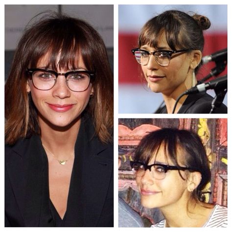 Love Rashida Jones' glasses - Ray Ban RX5154 Raybans On Woman, Rayban Eyeglasses Women Trendy, Browline Glasses Women, Rayban Eyeglasses For Women, Rayban Eyeglasses Women, Rashida Jones Glasses, 2023 Glasses, Ray Ban Women Eyeglasses, Bangs And Glasses