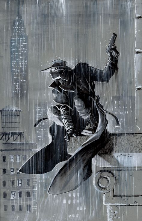 Spiderman Noir Wallpaper, Watchmen Comic, Noir Spiderman, Spider Man Noir, Spider Noir, Spiderman Noir, Image Spiderman, Spiderman Artwork, Marvel Comics Wallpaper