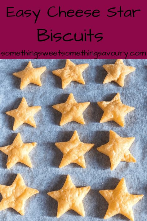 Biscuit Recipes Uk, Easy Bake Bread, Childrens Party Food, Cheese Stars, Star Snacks, Cheesy Biscuit, Baking Recipes For Kids, Cheese Scones, Savoury Biscuits