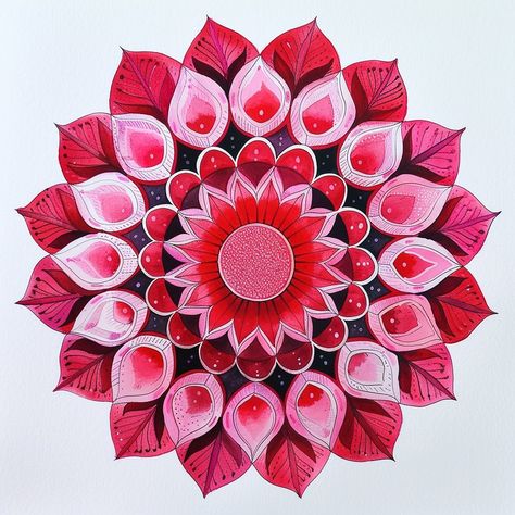 Red and Pink Mandala Pink Mandala, Art Pink, Pink And Red, Mandala Art, Red, Pink, On Instagram, Quick Saves, Instagram