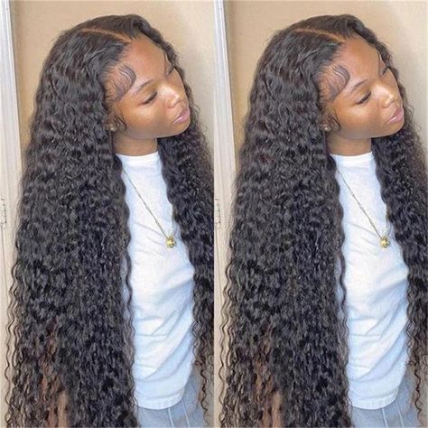 Pulling Hair Out, Wig Ideas, Curly Hair Wig, Curly Lace Front Wigs, Curly Human Hair Wig, Sew Ins, Wave Wig, Wig Lace, Front Lace Wigs Human Hair