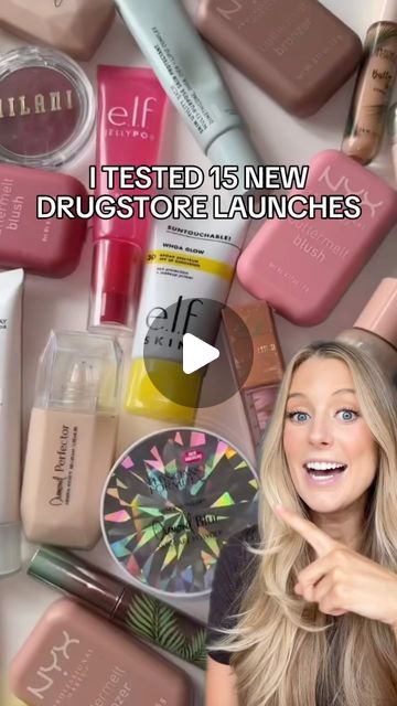 Abbey Yung on Instagram: "For full swatches, application footage and all of my in depth thoughts on these launches + more, search “new drugstore” on my YouTube channel!  1. @byomaLip Oil 2. @neutrogena_usHydro Boost Lip Oil 3. @elfyeahSuntouchable Invisible SPF 30 4. ELF Suntouchable Whoa Glow SPF 30 5. @nyxcosmeticsButtermelt Bronzers 6. NYX Buttermelt Blushes 7. ELF Jellypop Dew Primer 8. ELF Jellypop Lip Oil 9. @maybelline Sunkissed Blush 10. @physicians_formulaButter Bronzer Mascara 11. @milanicosmeticsCream Blushes 12. Physician’s Formula Diamond Perfector BB Cream 13. Physician’s Formula Diamond Blur Skincare Powder 14. Maybelline Lifter Liner  #drugstore #drugstorebeauty #newdrugstoremakeup #drugstorebeautyreview" Cream Foundation Drugstore, Maybelline Dream Fresh Bb Cream, Maybelline Dream Bb Cream, Sunkissed Blush, Eyeshadow Primer Drugstore, Drugstore Bb Cream, Maybelline Lifter, Beauty Products Drugstore, Bb Cream