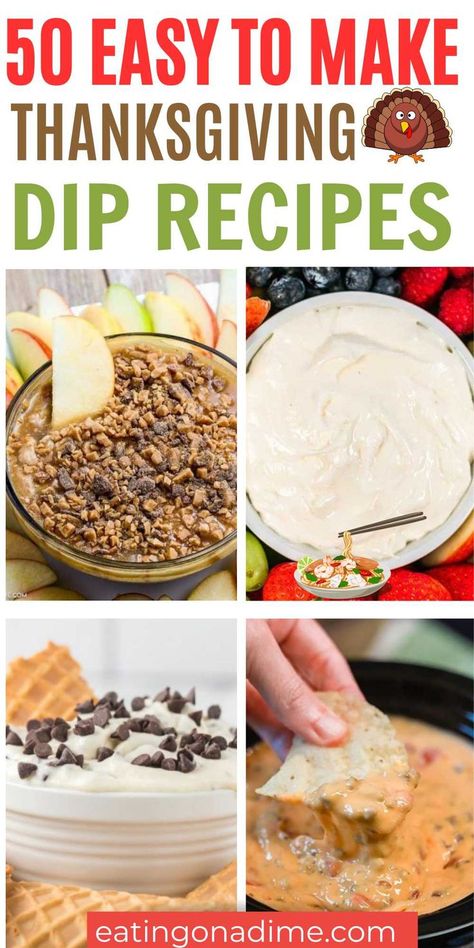 We have compiled a list of the best Homemade Thanksgiving Dip Recipes. Ranging from creamy and savory to sour and spicy, so that everyone at your table may find something they love. We have all the classic recipes such as sweet potatoes, cranberry sauce, and onion dip. But these holiday dips are always on the list. #eatingonadime #thanksgivingdiprecipes #diprecipes Easy Thanksgiving Dip Recipes, Dip Recipes For Thanksgiving, Dip Thanksgiving, Thanksgiving Crockpot Dips, Sweet Dips For Thanksgiving, Crockpot Dips For Thanksgiving, Thanksgiving Recipes Dips, Easy Thanksgiving Dip, Fall Dip Recipes Parties