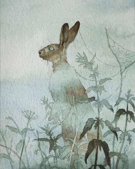 Article from Tumblr : Now - Here : Lily Seika Jones Watercolor Inspiration, Art And Illustration, Original Watercolor Painting, Watercolour Painting, Painting Inspiration, Painting & Drawing, Watercolor Painting, Animal Art, Art Inspo