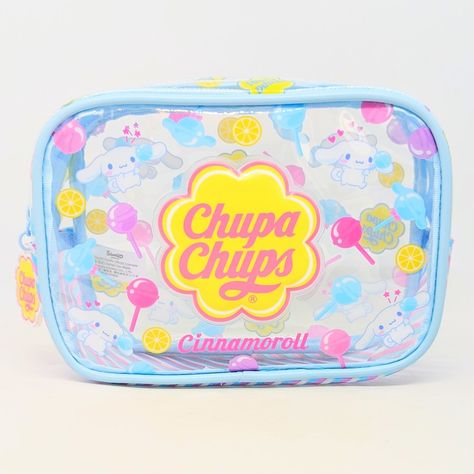 Sanrio Chupa Chups, Mochila Coquette, Vinyl Pouch, Sanrio Collection, Lilo And Stitch Quotes, Caramel Mocha, Cute Halloween Makeup, Stitch Quote, Inside My Bag