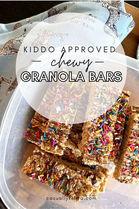 My kids are geral for these delightfully chewy, sweet, and a touch salty granola bars! 
Without funky ingridients 👏🏻
I like to make them at the beginning of the week and pack them as their school snack or in their lunch boxes! 

#chewygranolabar #sweetandsalty #refinedsugarfree #homemadesnacks #kiddoapproved #momlife #granola #schoolsnacks #nutfree Kind Granola Bar Recipe, Copycat Made Good Granola Bars, Kids Granola Bars Healthy, Healthy Kids Granola Bars, Copycat Chewy Granola Bars, Homemade Granola Bars Recipe, Chewy Homemade Granola Bars, Homemade Granola Bars No Peanut Butter, Diy Chewy Granola Bars