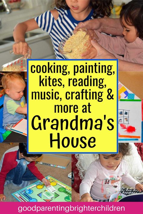 Grandparents Day Activities, Grandma Journal, Grandkid Gifts, Grandparents Activities, Cooking Painting, Flying Kites, Grandmothers Love, Grandma's House, Fun Activities To Do