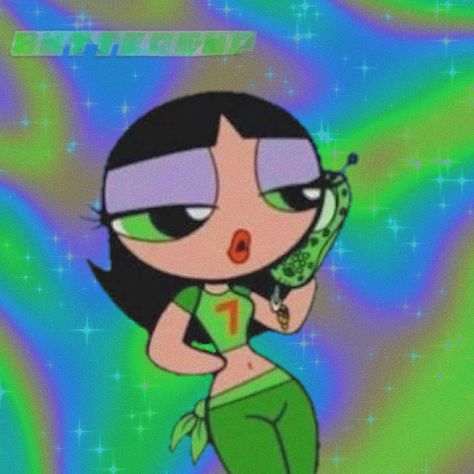 Power Pop Girls Aesthetic, Buttercup Aesthetic, Baddie Powerpuff Girls Wallpaper, Bubbles Ppg Aesthetic, Trippy Powerpuff Painting, Powerpuff Girls Aesthetic Bubbles, Power Puff, Puff Girl, Puff And Pass