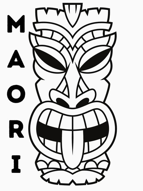 New Zealand Culture Maori, New Zealand Art Maori Culture, Maori Art Designs, Māori Designs, Tribe Tattoo, Maori Legends, Maori Tribe, Maori Symbols, Tiki Masks