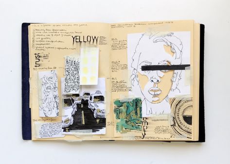 Engaging students in utilizing their sketchbooks as a resource... sticky notes, assignment ideas, etc Memory Sketchbook, Student Sketchbook, Green Sketchbook, Assignment Ideas, Sketchbook Idea, Sketchbook Assignments, Photography Sketchbook, Ib Art, Sketchbook Layout