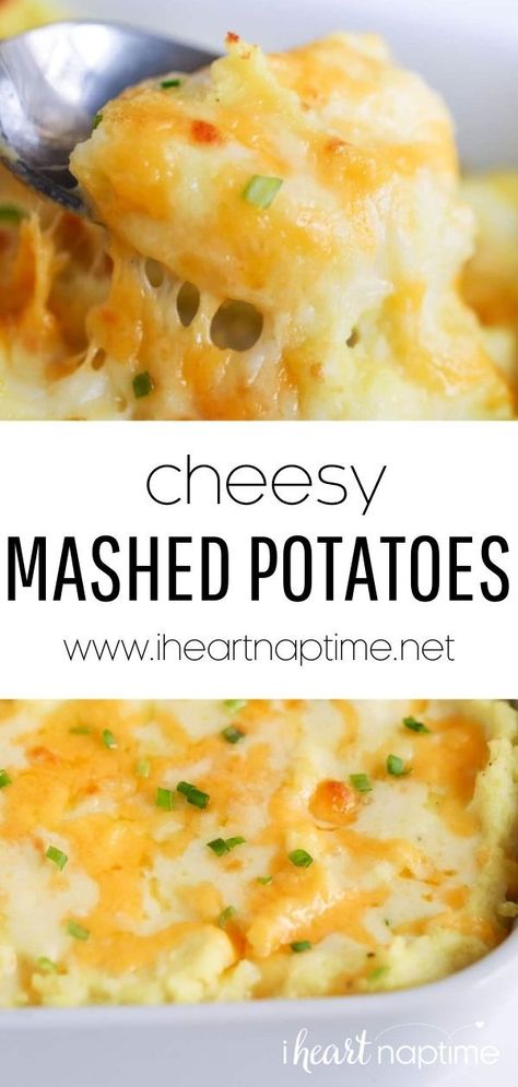 Cheesy Potatoes Using Real Potatoes, Golden Potato Recipes Mashed, Cheesy Potatoes Mashed, Homemade Cheesy Mashed Potatoes, Cheesy Mashed Potatoes Casserole, Cheesy Bacon Mashed Potatoes, Best Cheesy Mashed Potatoes, Cheddar Cheese Mashed Potatoes, Cheesy Mash Potatoes