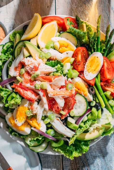 Crab Louie Salad Recipe, Louie Salad Recipe, Shrimp Louie, Crab Louie Salad, Crab Louie, Dressings Recipes, Crab Recipe, Seafood Recipe, 2024 Recipes