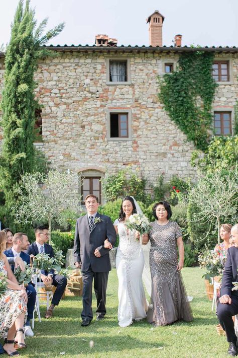 Non Traditional Wedding Aisle, Mother And Father Walk Bride Down Aisle, Bride Walking Down The Aisle Alone, Ceremony Entrance, Bride Walking Down The Aisle, Wedding Isles, Wedding In Tuscany, Walk Down The Aisle, Right Or Wrong