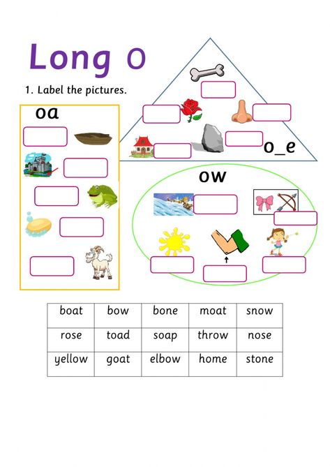 Alternative spellings of -oa- sound online activity for GRADES 1 AND 2. You can do the exercises online or download the worksheet as pdf. Alternative Sounds Phonics Activities, Long O Worksheets First Grade, Long Vowel O Activities, Vowel Blends Worksheet, Long O Sound Worksheet, Oa Sound Activities, Oa Sound Worksheets, Oa Words Worksheet, Long A Sound Worksheets