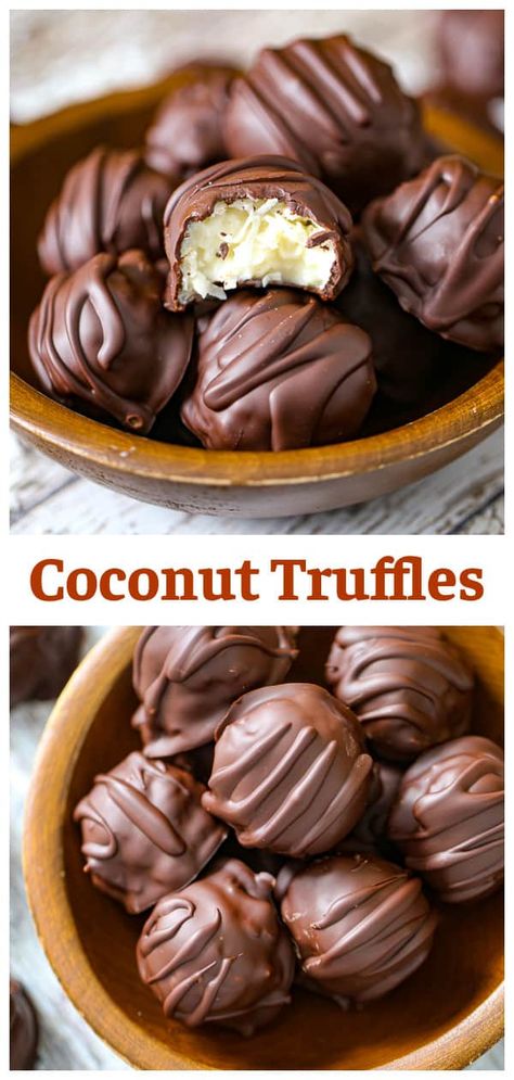 Chocolate Coconut Truffles, Coconut Cream Truffles, Truffles Recipe Easy No Bake, Chocolate Turtle Truffles, White Chocolate Coconut Truffles, Coconut Truffles Condensed Milk, Truffle Recipes Chocolate, Coconut Truffles Recipe, Coconut Chocolate Balls Recipe