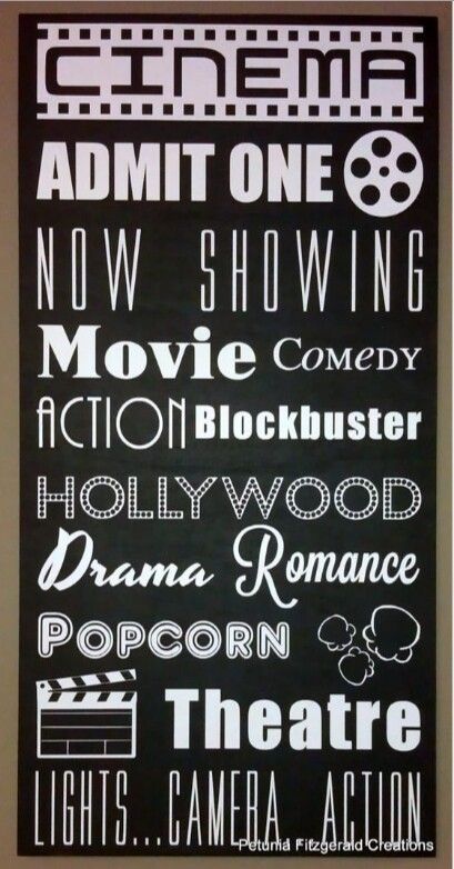 Word Art Painting, Movie Themed Rooms, Movie Bedroom, Deco Cinema, Cinema Idea, Theater Room Decor, Movie Theater Decor, Movie Theater Rooms, Movie Room Decor