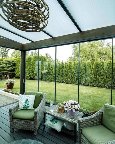 glass enclosed patio ideas lumoncanada Enclosed Patio Ideas, Glass Sunroom, Glass Porch, Patio Enclosures, Diy Designs, Enclosed Patio, Screened In Patio, Outside Patio, Vintage Garden Decor