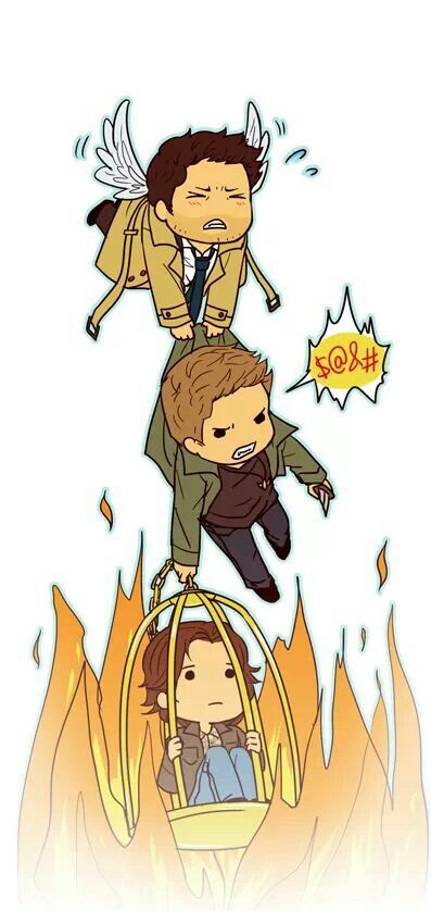 Castiel Dean Winchester Sam Winchester team free will Winchester Boys, Supernatural Gif, Supernatural Fan Art, Supernatural Wallpaper, Supernatural Art, Supernatural Destiel, Supernatural Memes, Supernatural Fans, Supernatural Funny