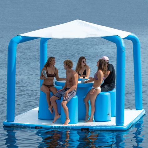 Inflatable Water Platform Water Sports Inflated Platform With Tent Cabana Loung - Buy Inflatable Family Platform Inflatable Floating Work Platform,Swim Platform Inflatables Inflatable Platform 400 X 200,Inflatable Boat Dock Platform Inflatable Platform Swim Guetio Brand Product on Alibaba.com Water Platform, Inflatable Island, Lake Toys, Cool Pool Floats, Taman Air, Lake Fun, Outdoor Fireplace Patio, Work Platform, Floating Dock