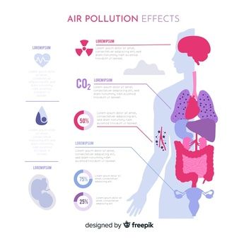 Pollution Experiment, Air Pollution Facts, Body Infographic, Air Pollution Project, Air Pollution Poster, Illustrations Ideas, Data Visualization Design, Infographic Poster, Infographic Design Inspiration