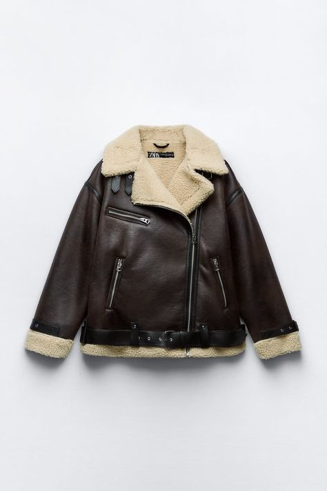 Winter Outfits Woman | ZARA United States Aviator Leather Jacket, Belted Jacket, Mode Inspo, Leather Jackets Women, Look Chic, Easy Wear, Winter Wardrobe, Bralette, Winter Outfits