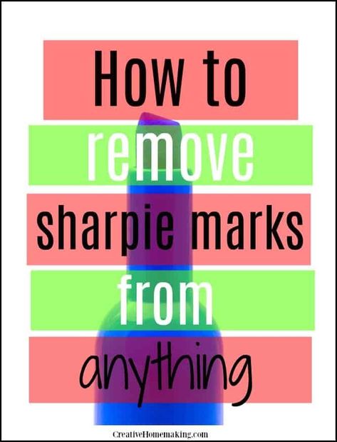 Remove Sharpie, How To Remove Sharpie, Remove Permanent Marker, Deep Cleaning Hacks, Marker Stain, Cleaning Painted Walls, Deep Cleaning Tips, Clean Dishwasher, Simple Life Hacks