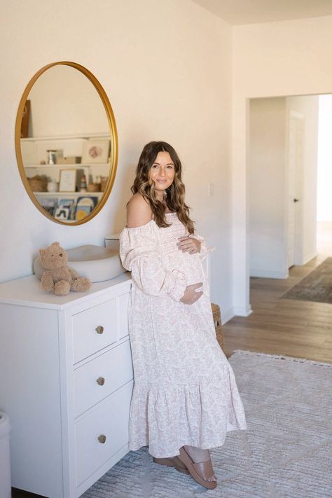 Maternity Picture In Nursery, Maternity Photos In Nursery Ideas, Maternity House Photos, Maternity Photo Shoot Ideas Nursery, Maternity Photo Shoot Ideas In Nursery, Maternity Photoshoot In Nursery, Nursery Room Photoshoot, Nursery Pregnancy Photos, Maternity Shoot Nursery