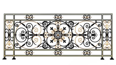 Classical Railing Design, Classic Railing, Staircase Railing Design, Iron Door Design, Iron Grill, Balcony Grill Design, Balcony Railing Design, Bungalow Exterior, Iron Gate Design