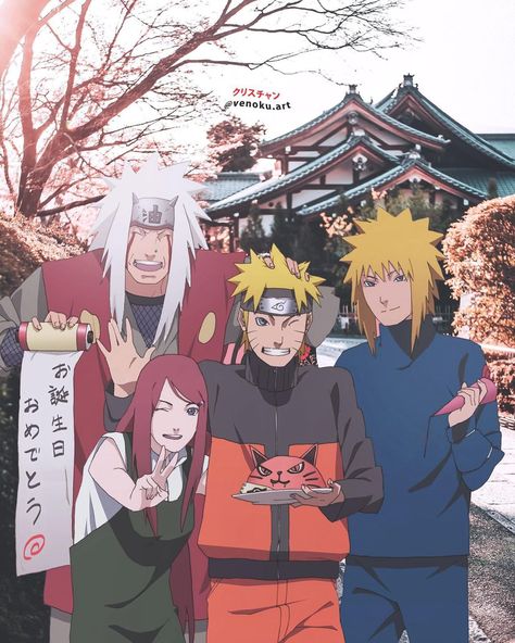 venoku芸 [20ᴋ] on Instagram: “Happy Birthday @naruto 🎉 • who is your favourite naruto character? • • hope you like my new edit, don’t forget to follow for more anime…” Tumblr, Ballz Artz, Happy Birthday Naruto, New Year Anime, Naruto Birthday, Minato Kushina, Naruto Family, Naruto Tattoo, Kushina Uzumaki