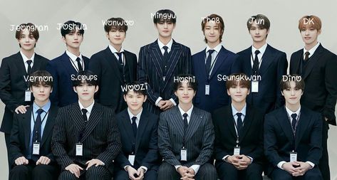 Seventeen Super Group Photo, Svt Group Photo With Names, Seventeen With Names, Seventeen Group Photo With Names, Seventeen Group Photo Landscape, Svt Group Photo, Seventeen Group Photo, Seventeen Group, Seventeen Going Seventeen