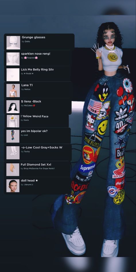 imvu, avatar, imvu fashion, imvu outfit ideas, outfit, accessories, etc Cheap Imvu Avatars, Imvu Mesh Head Avi, Imvu Long Leg Avi, Imvu Poses Name, Imvu Username Ideas, Imvu Avi Ideas Under 4000, Imvu Outfits Ideas Baddie With Names, Cute Imvu Names, Imvu Bio Ideas